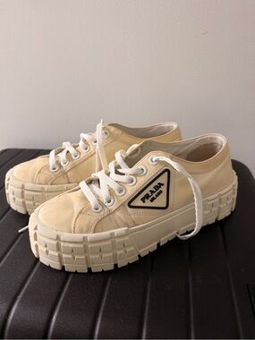 Prada Nylon Platform Sneakers